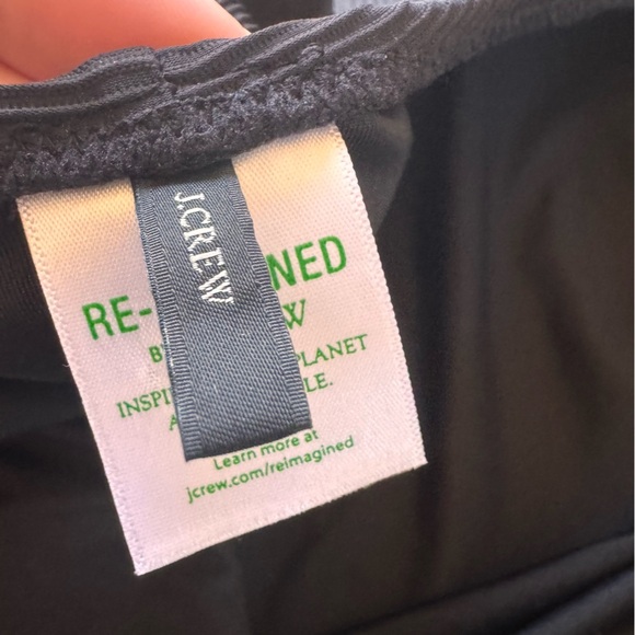 NWOT J. Crew Ribbed Square Neck One-Piece in Black Size 16 - Picture 9 of 11